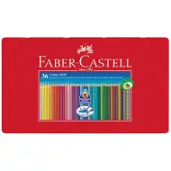 Faber-Castell: Zestaw 36 kolorowych kredek.