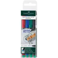 Faber-Castell: Zestaw 4 markerów alkoholowych Multimark M 1mm