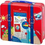 Faber Castell: Zestaw 40 flamastrów Connector w małej walizeczce