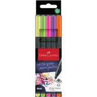 Faber-Castell: Zestaw cienkopisów Grip neon 0,4 mm, 5 sztuk