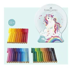 Faber-Castell: Zestaw flamastrów Connector z jednorożcem, 33 sztuki w pudełku zdjęcie 2
