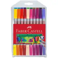 Faber-Castell: Zestaw flamastrów dwustronnych 20 sztuk