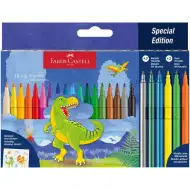 Faber-Castell: Zestaw flamastrów z dinozaurami, opakowanie 18+6 sztuk