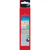 Faber-Castell: Zestaw kredek Grip do ciemnych powierzchni, 6 sztuk