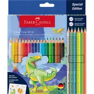 Faber-Castell: Zestaw kredek Grip z dinozaurami 18+6 sztuk