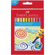 Faber-Castell: Zestaw kredek woskowych Twist, 24 sztuki