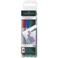 Faber-Castell: Zestaw markerów do folii Multimark S – 4 szt.