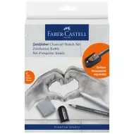 Faber-Castell: Zestaw szkicowy z węgla Goldfaber, 8 sztuk