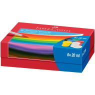 Faber-Castell: Zestaw temper w słoiczkach 6x20 ml