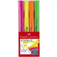Faber-Castell: Zestaw zakreślaczy Textliner 38, 4 sztuki