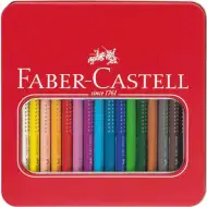Faber-Castell: zestaw kredek Jumbo Grip w metalowym pudełku, 16 sztuk