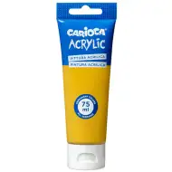 Farba akrylowa Carioca 75 ml w kolorze czerwonobrązowym