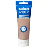 Farba akrylowa Carioca, kolor brązowy, 75 ml