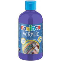 Farba akrylowa liliowa 250 ml - Carioca