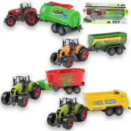 Farm Set: Rolniczy traktor z przyczepą w czterech wariantach 22cm