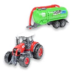 Farm Set: Rolniczy traktor z przyczepą w czterech wariantach 22cm zdjęcie 3
