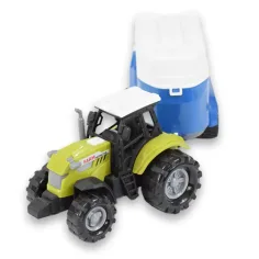Farm Truck: Ciągnik do przewozu koni z przyczepą, z efektem świetlnym i dźwiękowym, 23 cm zdjęcie 2