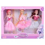Fashion Girl: zestaw 3 lalek modowych 30 cm
