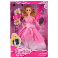 Fashion lalka w różowej sukni balowej z akcesoriami 29 cm