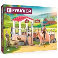 Faunica: Stajnia z koniem i akcesoriami - Woodyland