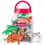 Faunica: Zestaw do zabawy z dzikimi zwierzętami w wiaderku - Woodyland