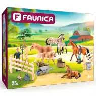 Faunica: zestaw do zabawy z końmi, 25 elementów - Woodyland