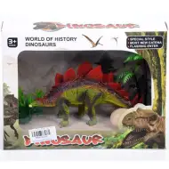 Figurka dinozaura Stegozaura z jajkiem i roślinami