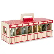 Figurki koni z 8 zagrodami - Melissa &amp; Doug