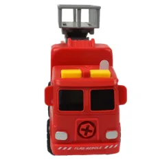 Fire Engine: Rozkładany wóz strażacki z koszem podnośnikowym, narzędziami i dźwiękiem 20 cm zdjęcie 4