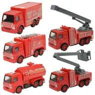 Fire Rescue: Ciężarówka straży pożarnej z napędem kinetycznym, różne modele, 9,5 cm, 1 sztuka