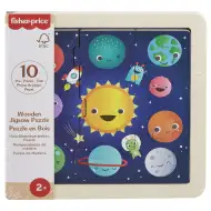 Fisher-Price: Drewniana układanka z planetami Układu Słonecznego – Mattel