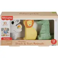 Fisher-Price: Drewniane zwierzątka do układania - Mattel