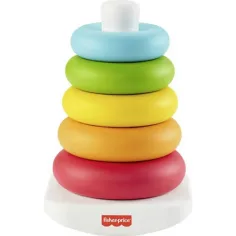 Fisher-Price: ECO Kolorowa piramida z pierścieniami dla niemowląt - Mattel zdjęcie 2