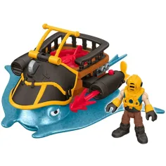 Fisher-Price: Imaginext Kapitan Nemo i jego piracka płaszczka - zestaw zabawkowy Mattel zdjęcie 3
