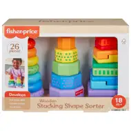 Fisher-Price Kolorowy sorter kształtów i piramida do układania - zestaw do zabawy Mattel
