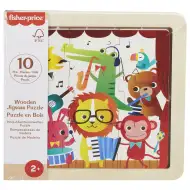 Fisher-Price: Muzyczne zwierzątka drewniana układanka - Mattel