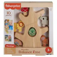 Fisher Price: Wood drewniany balansujący las - Mattel