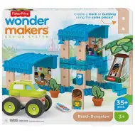 Fisher-Price: Zestaw konstrukcyjny Wonder Makers nadmorski bungalow 35 elementów - Mattel