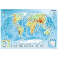 Fizyczna mapa świata - Puzzle 1000 elementów - Trefl zdjęcie 2