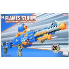 Flames Storm: Elektryczny gigantyczny miotacz gąbek ze światłem, obrotowym magazynkiem i amunicją 73 cm. zdjęcie 10