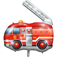 Foliowy balon z wozem strażackim 65x51 cm