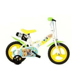 Furry Fun dziecięcy rower z motywem psów i kotów w rozmiarze 12 – Dino Bikes