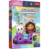 Gabi domek dla lalek — puzzle 160 elementów z plakatem UFT - Trefl