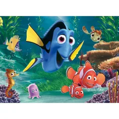 Gdzie jest Nemo 2 w 1: ekologiczna maxi układanka 24 elementy i kolorowanka 70x50 cm – Lisciani zdjęcie 3