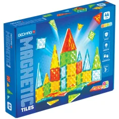 Geomag Magnetic Tiles Gems magnetyczny 44‑elementowy zestaw konstrukcyjny