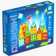 Geomag: Zestaw magnetycznych klocków konstrukcyjnych Magnetic Tiles Gems, 16 elementów