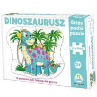 Gigantyczne puzzle podłogowe dinozaurów, 12 elementów.