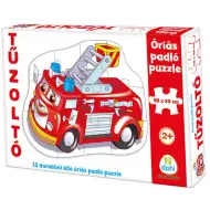 Gigantyczne puzzle podłogowe z wozem strażackim, 12 elementów