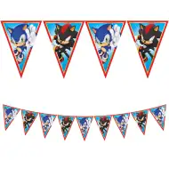 Girlanda flagowa Sonic party.