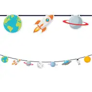 Girlanda kosmiczna – dekoracja z astronautami i planetami